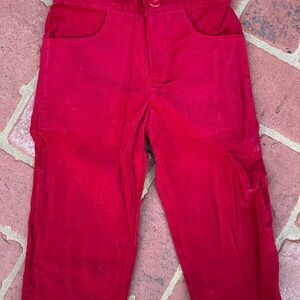 Red Corduroy Pants 2T